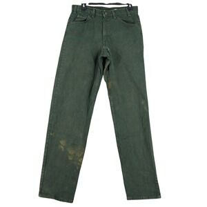 Vintage 80s Levis 556 Denim Jeans Mens 30x31 Orange Tab Distressed Workwear